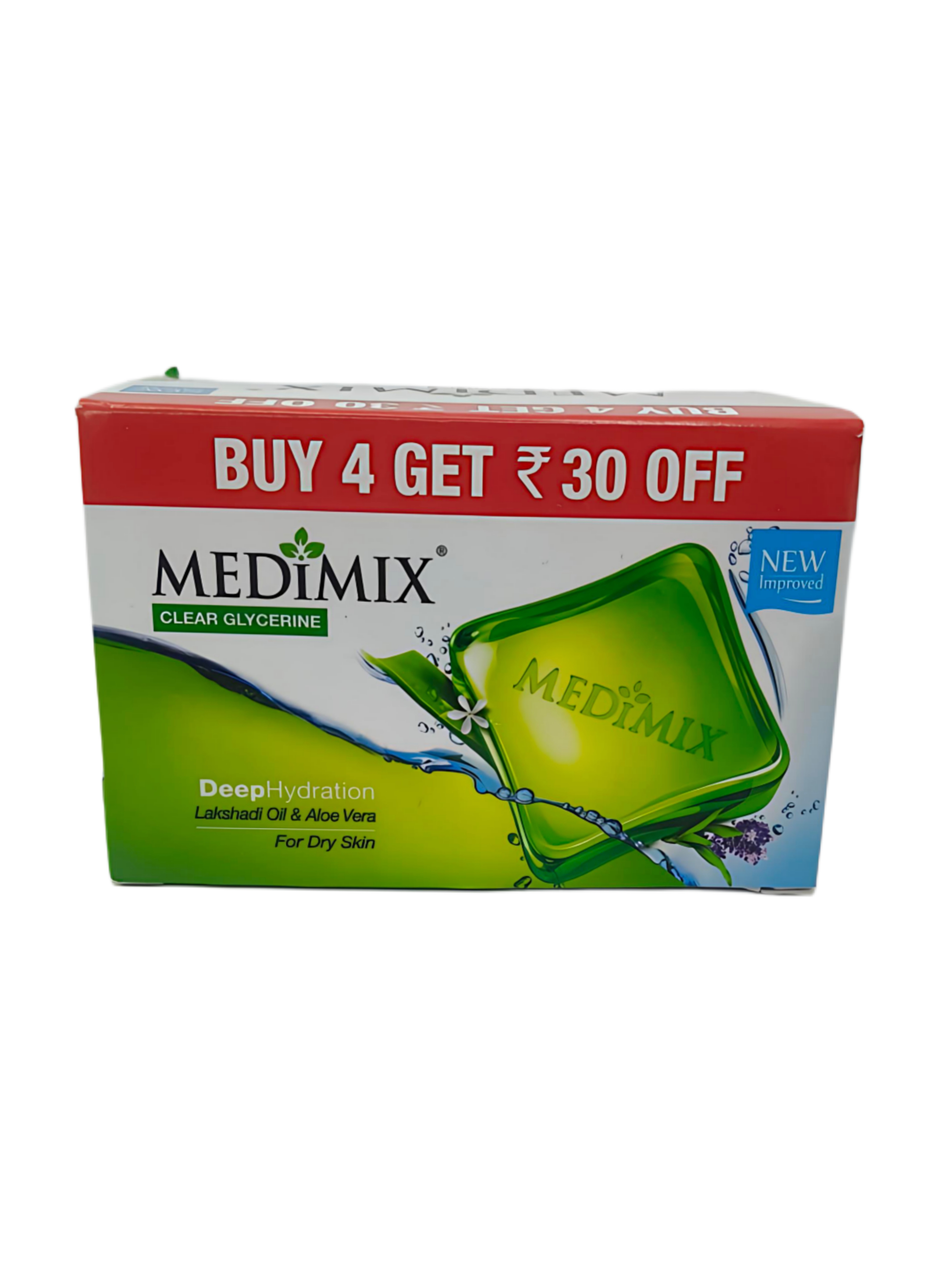 Medimix Clear Glycerine Deep Hydration Lakshadi Oil & AloeVera- 400g Buy 4 Get RS 30 OFF